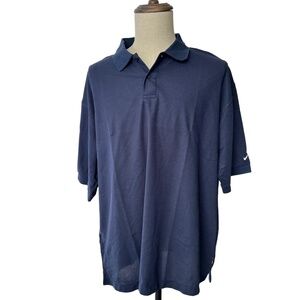 Nike Golf Polo Shirt Mens Size XXL Navy Blue Athletic Short Sleeve Streetwear Mo